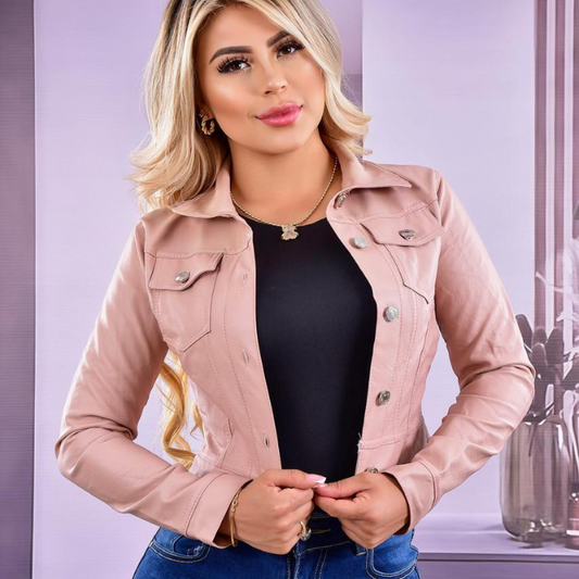 CHAQUETA TEXANA ROSA